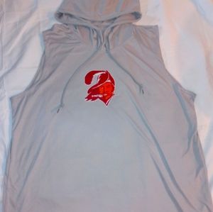 Tampa Bay Bucs Sleeveless Hoodie Tank Top New